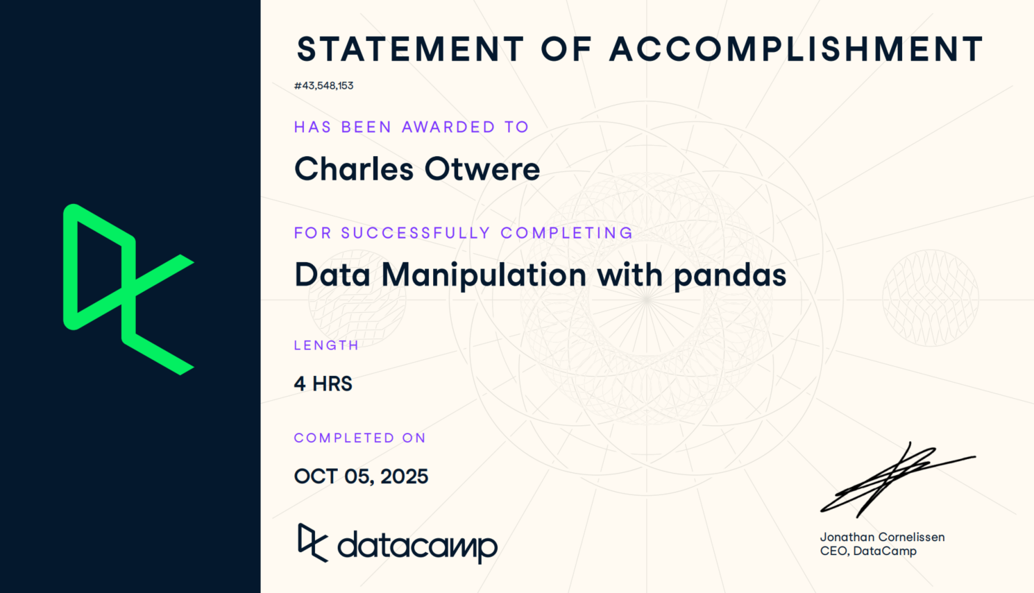 Data Manipulation with pandas